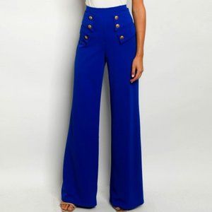 Classy High waist Pant in Blue